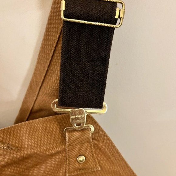 NWOT 36x32 Carhartt Bib Brown Mens Relaxed Fit Duck Bib Overall R01 BRN - Picture 7 of 7